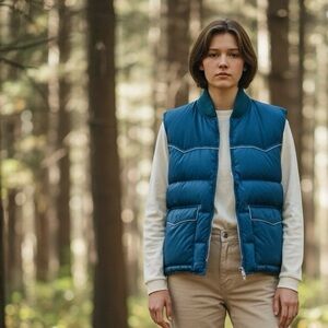 💙 Vintage Blue Puffer Vest | Northern Down Fill | Cozy Chic Essential 💙